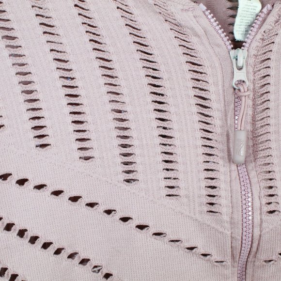 Marika Davis Tek Purple Seamless Perforated Stretch Full Zipper Jacket Size XS-S - Picture 4 of 12